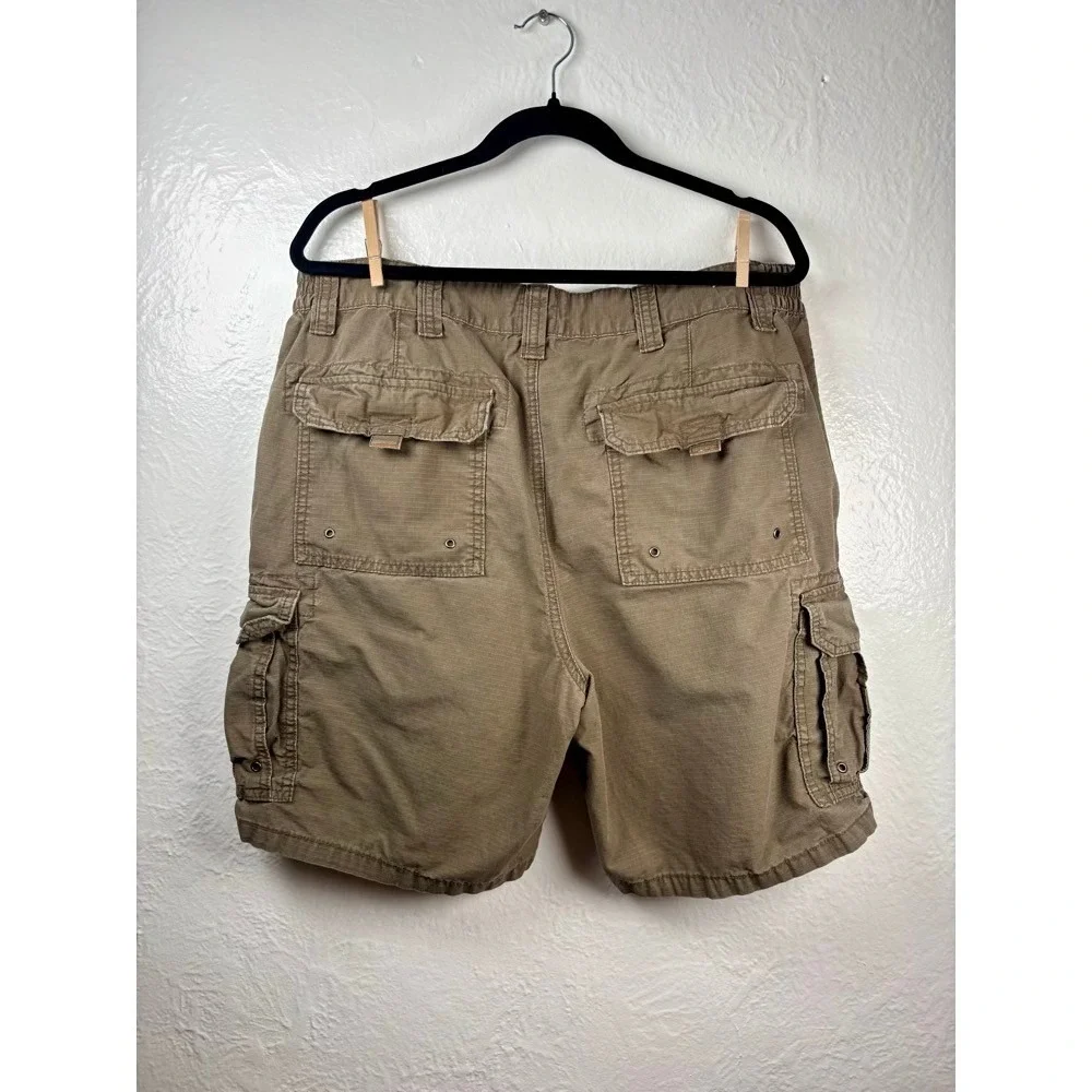 Red Head Cargo Shorts Mens 38 Khaki Ripstop Cotton Utility Hiking Tactical